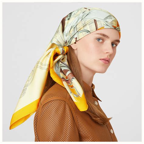 hermes head scarf tutorial|hermes scarves official website.